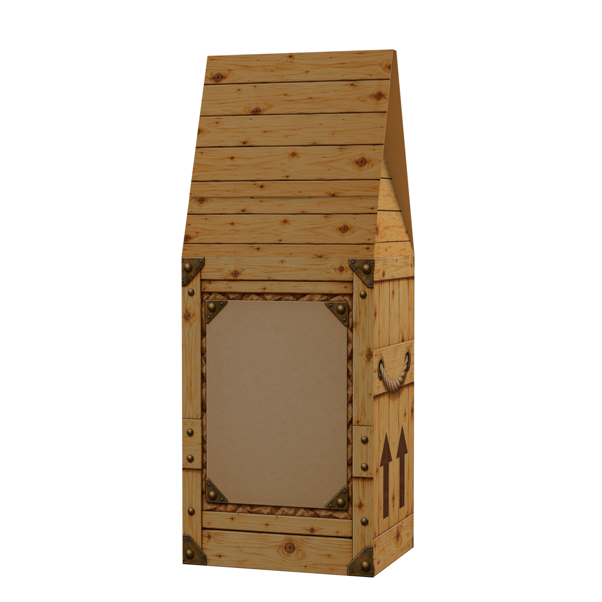 Moving Day Crate personalized coffee gift box, back angled view