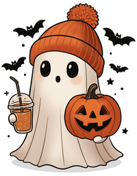 Cosy Ghost With Coffee
