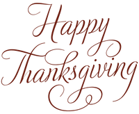 Happy Thanksgiving Elegant