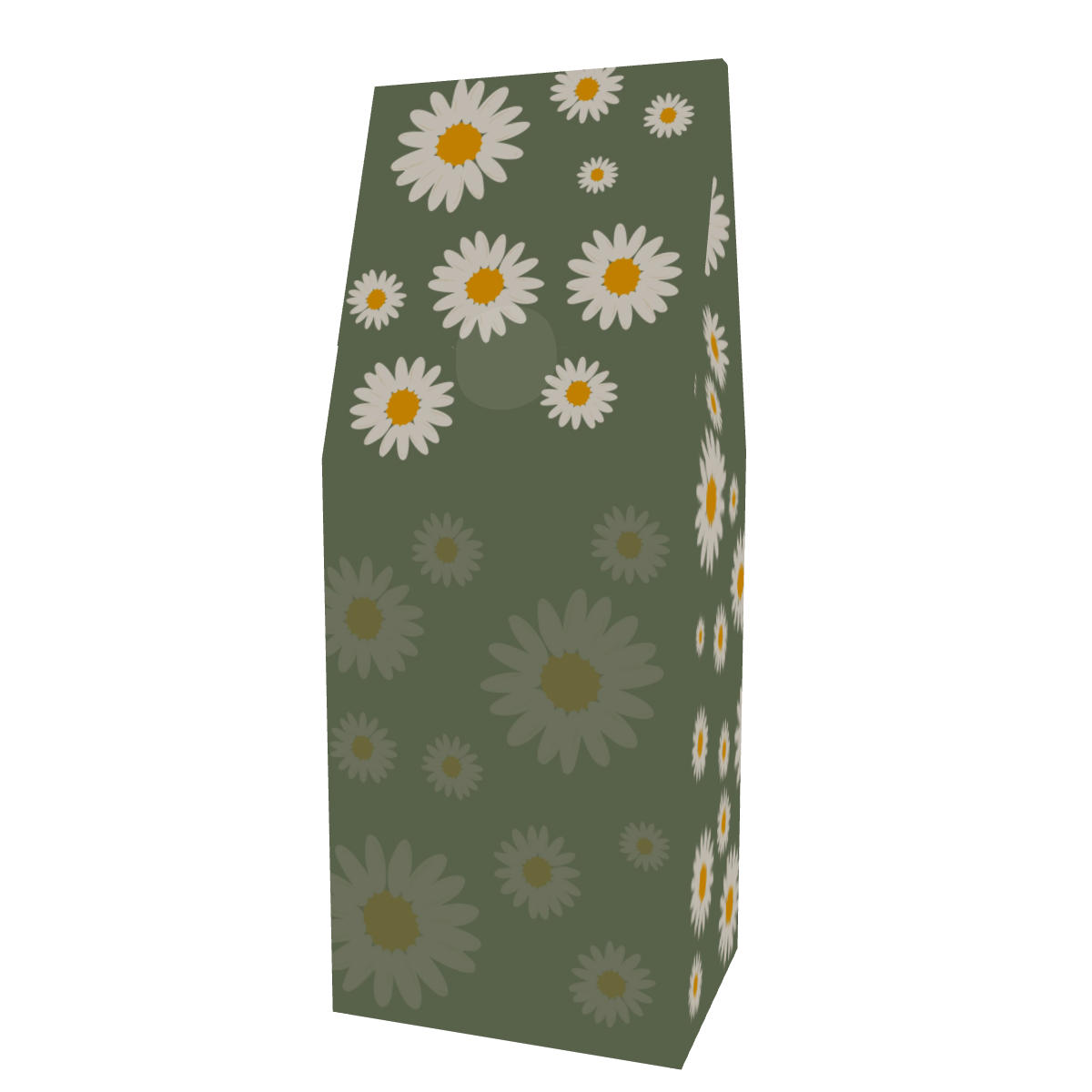 Personalized Daisy Coffee Box - Back View featuring main design