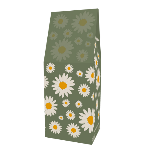 Personalized Daisy Coffee Box - Front View featuring main design