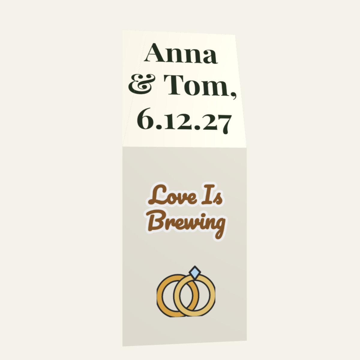 Personalized Wedding Favor coffee gift box, a wedding favor