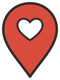 Heart Map Pin