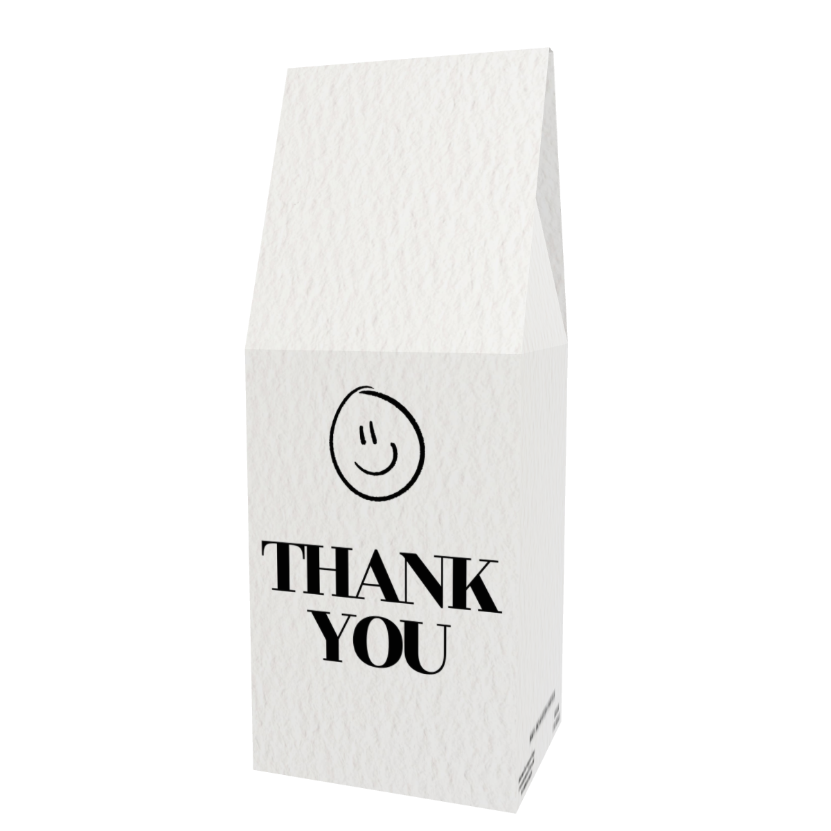 Personalized Thank You Smiley Coffee Box - Front View featuring main design